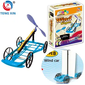 Kit educativo para niños, juego divertido de Wind Wagon STEM