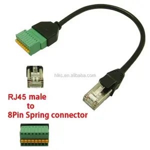 RJ45 Tak İçİn AV 8 Pin Vidalı Terminal Adaptörü Blok ADAPTÖRÜ Dönüştürücü