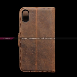 Cuero de Caballo loco de la vendimia tapa de imán para iPhone X - Product Image 3