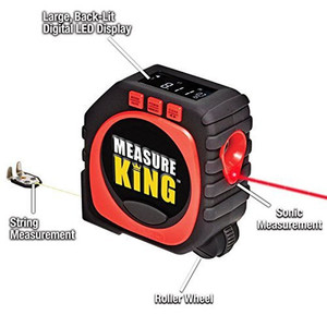 Như đã thấy trên TV Laser biện pháp 3-in-1 kỹ thuật số băng LC tay công cụ tùy chỉnh in logo màu đỏ + đen bong bóng vỏ OEM chấp nhận được 5m - Product Image 4