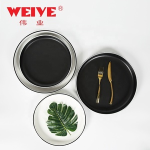 Respetuoso del medio ambiente de diseño moderno plato de cena de <span class=keywords><strong>cerámica</strong></span> redondo anillo placa como regalo - Product Image 1