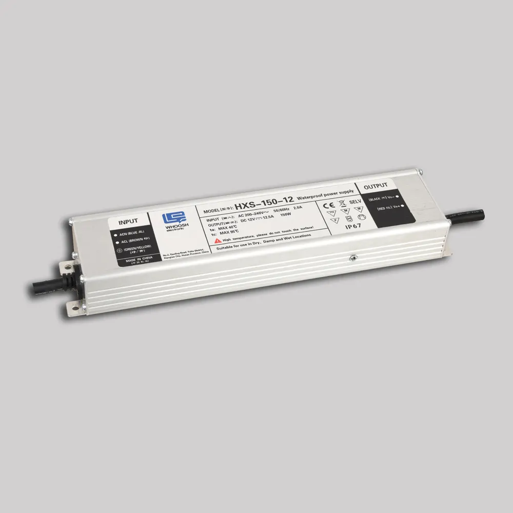 HXS-150-12 IP67 wasserdicht 24v 12v strom versorgung, AC zu DC 150W elektronische led-treiber transformator für led-licht und zeichen