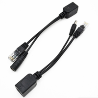 Kit injecteur et séparateur PoE passif avec réseau RJ45 10/100 Mbps pour caméra de sécurité IP, boîtier ABS 12 V, portée de 30 m