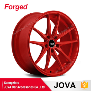 Forjado personalizado 10 rayo rojo <span class=keywords><strong>llantas</strong></span> de aleación de aluminio carreras - Product Image 1
