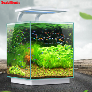 <span class=keywords><strong>Aquarium</strong></span> de poisson en acrylique à la mode, lumière <span class=keywords><strong>LED</strong></span>, télécommande et manuel - Product Image 6
