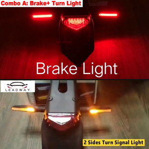 Tùy Chỉnh <span class=keywords><strong>LED</strong></span> Bật Ánh Sáng Cho 12V Xe Máy Độc Đáo Phổ Phanh & Đuôi Đèn Lần Lượt Tín Hiệu Phụ Tùng Hệ Thống Chiếu Sáng - Product Image 2