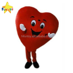 Funtoys CE Hari valentine Cinta Merah Hati Maskot Kostum