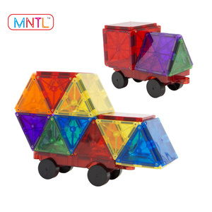 magnético construcción azulejos conjunto coche juguetes para niños perfecto compatible con <span class=keywords><strong>playmags</strong></span> baldosas magnética - Product Image 3