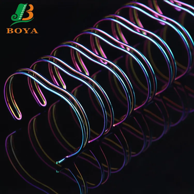 BOYA Hot Spiral O Double Loop Binding Wire Twin Ring Loop Wire For Book Binding