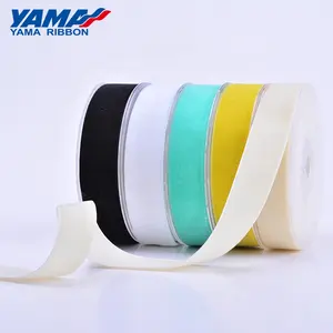 YAMA Factory Mềm 3-50Mm Màu Sắc Tinh Khiết Một Mặt Nhung Đen Ribbon Để Trang Trí