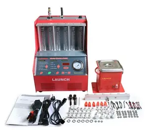 Lancio CNC602A tester e detergente per iniettori di carburante per autoveicoli 220V con pannello inglese CNC-602A per auto a benzina a 6 o 4 cilindri