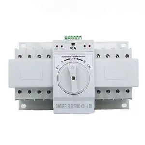 Interruptor de transferencia automática serie SQ3W, 60 Amp, 4 polos, 40 Amp, MCB