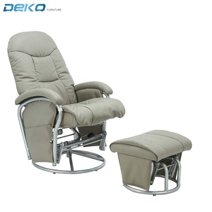 Hemşirelik Koltuğu Dönüştürülebilir Bebek Sallanan Sandalye Kayar Koltuk Masajlı Yatar Koltuk Ayak Taburesi Suni Deri Oturma Odası Yatak Odası İçin - Product Image 6