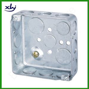 Scatola Metallica Quadrata 4x4 per Giunzioni Elettriche, Interruttori e Prese, Pre-zincata - Product Image 3