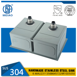 Hecho a mano <span class=keywords><strong>de</strong></span> acero inoxidable undermount plato doble fregadero <span class=keywords><strong>de</strong></span> la <span class=keywords><strong>cocina</strong></span> <span class=keywords><strong>de</strong></span> piedra - Product Image 3
