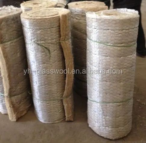 50mm and 100mm rock wool blanket with wire mesh for plant and boiler insulation