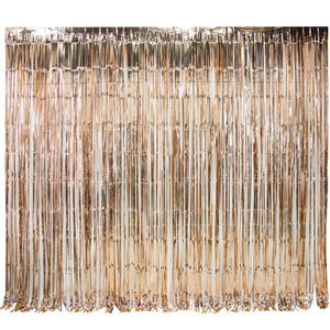 <span class=keywords><strong>Tende</strong></span> Metalliche con Frange in Lamina Dorata <span class=keywords><strong>e</strong></span> Argentata per Decorazioni di Feste, Vendita all'Ingrosso - Product Image 1