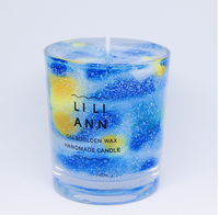 Großhandel hochwertige Kristallglas Kerze Van Gogh Sternen himmel