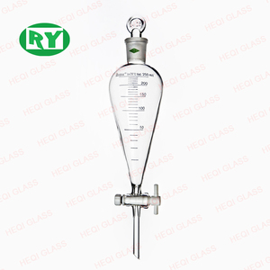 Funil separatório da forma do peor do vidro/ptfe da rolha - Product Image 2