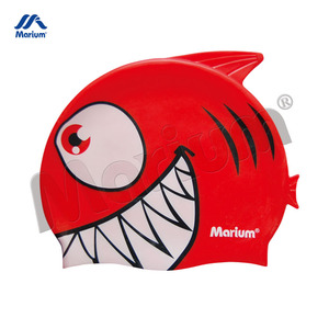 Gorros de natación de silicona impermeables personalizados Marium para niños - Product Image 4