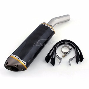 Silencieux en Fiber de carbone à enfiler moto moto tuyau d'échappement pour Suzuki GSXR 600 <span class=keywords><strong>750</strong></span>(2006-2007) <span class=keywords><strong>k6</strong></span> - Product Image 4
