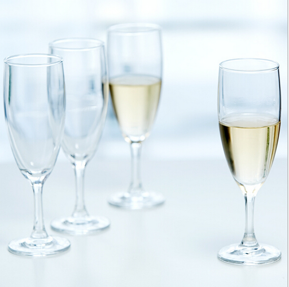 KCP-010 Premium Quality Crystal Champagne Flutes glass set of 4,BPA-free, Dishwasher safe