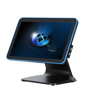 T670 15.6'' Widescreen touch screen pos all in one pc desktop pos system windows Border color and 12'' VFD Optional