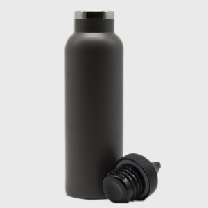 Classique 18 oz <span class=keywords><strong>Schiste</strong></span> <span class=keywords><strong>Noir</strong></span> w/Bouchon Sport En Acier Inoxydable Bouteille D'eau - Product Image 3