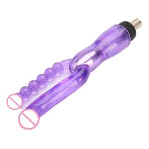 Doppia Testa Dildo Anale per Accessori Per Macchine Del Sesso Orgasmo Vagina Vibratore Attaccamento - Product Image 4