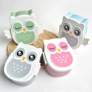 Hot Koop Goede Kwaliteit Unieke School Beste Lunch Dozen Voor Kinderen Cartoon Logo Aangepaste Draagbare Bento Bpa Gratis