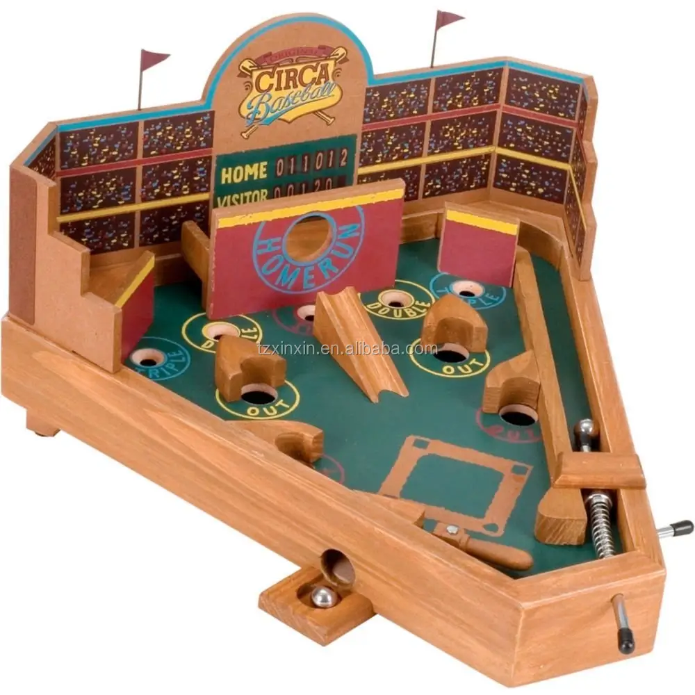 Circa-Juego de Pinball de béisbol para niños y adultos, juego de mesa de escritorio