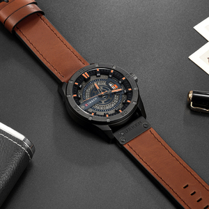 Montres de sport pour hommes de marque supérieure Bracelet en cuir Mode affaires Date Horloge Quartz Analogique Luxe Curren 8301 <span class=keywords><strong>Montre</strong></span> <span class=keywords><strong>homme</strong></span> Nouveau - Product Image 6