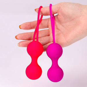OEM Sex Toys <span class=keywords><strong>les</strong></span> Exercices de Kegel boules de Qualité Alimentaire Silicone 2 Boules En Métal Ben Wa Balles pour Femmes - Product Image 4