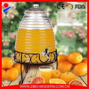 Dispensador de Bebidas de Vidrio de 10L con Soporte y Grifo - Product Image 4