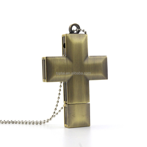 New tùy chỉnh công suất Jesus thẻ chéo kim loại bền USB Flash Drive với USB 2.0 & 3.0 giao diện - Product Image 3