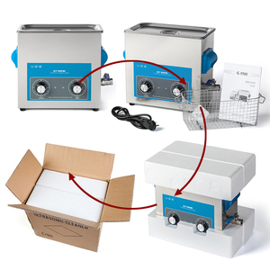 VGT-1860QT avec réservoir de nettoyage ultrasonique en acier inoxydable pour le nettoyage des bijoux, des <span class=keywords><strong>lunettes</strong></span>, des prothèses dentaires, des appareils dentaires - Product Image 6