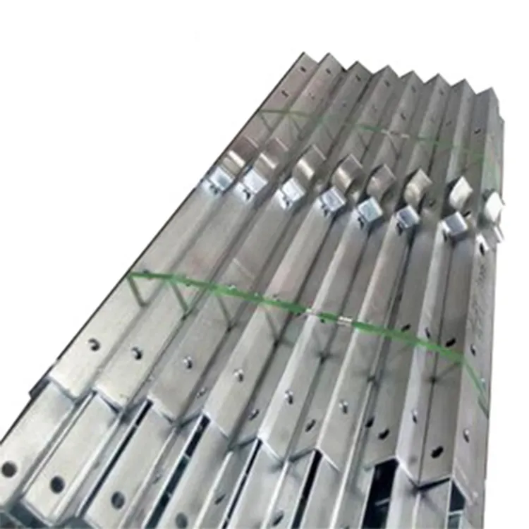 Channel Galvanized Steel Electric Pole Cross Arms For Overhead Power Line