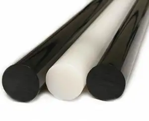 Black or White Customized Anti Static Plastic Solid ESD POM Round Rod Stick Bar