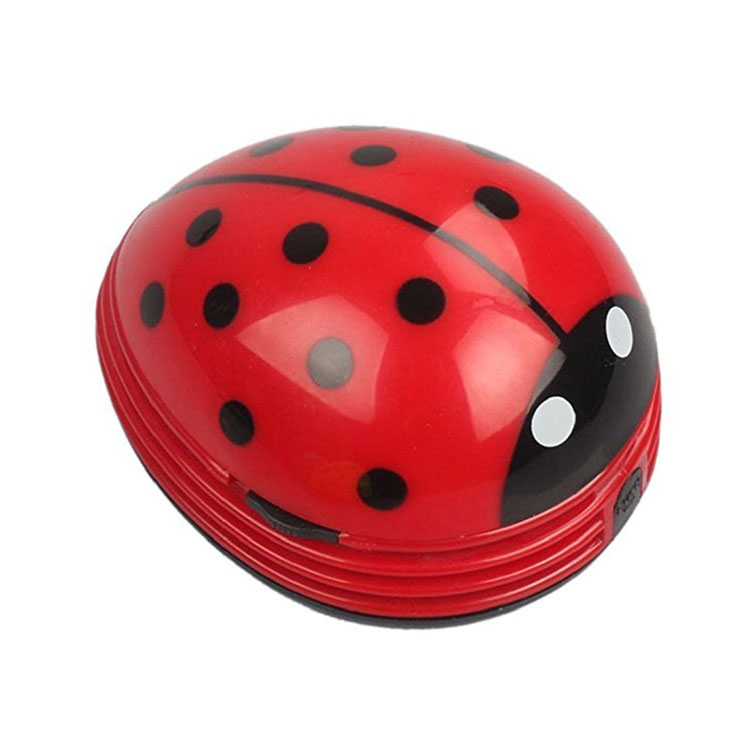 Online Multifunctionele Home Gadget Hot Gift Promotie Creatieve Mini Ladybug Desktop Stofzuiger Bestseller Cycloon Schoon