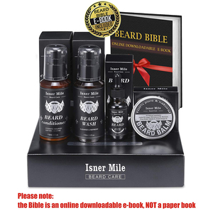 NUOVO Perfetto <span class=keywords><strong>Barba</strong></span> degli uomini Set Regalo Cura <span class=keywords><strong>Barba</strong></span> Grooming <span class=keywords><strong>Kit</strong></span> 4pcs <span class=keywords><strong>Barba</strong></span>, Olio di Balsamo <span class=keywords><strong>Per</strong></span> Le Labbra, lavaggio e Condizionatore OEM Grooming <span class=keywords><strong>Kit</strong></span> - Product Image 3
