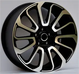 Ruote in alluminio nero da 20 e 22 pollici con faccia a macchina per 2013 range Rover Sport 5x120