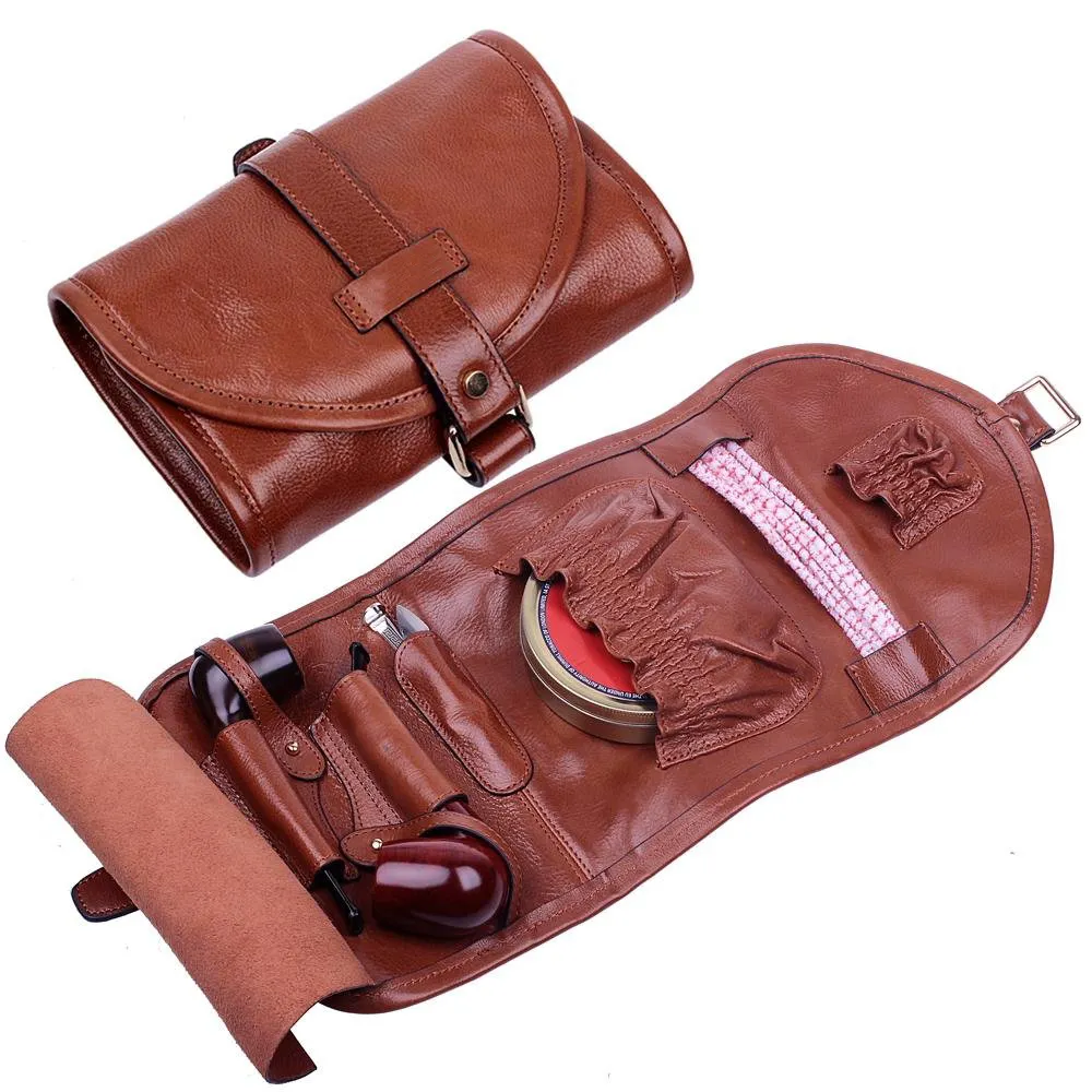 Leder Tabak pfeifen beutel Wrap Rauchen und Feld notizen Fall Leder Tabak pfeife Rollup Tasche