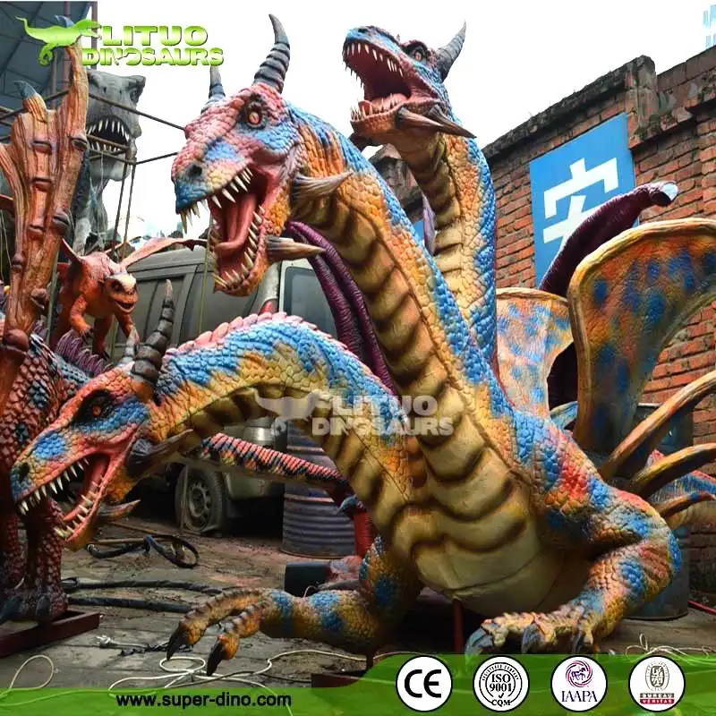 Dragon Design Park Amusement Park Animatroninc Magic Smoke Dragon Model