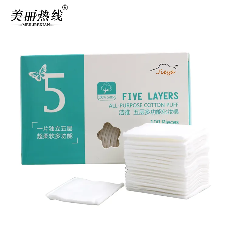 5-schicht Soft Comfortable Cotton Facial Pads