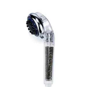 Filtro acqua doccia portatile KDF per una migliore fonte manuale di plastica per capelli e la salute della pelle - Product Image 1