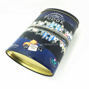 Scatole di Latta Personalizzate per Biscotti in Rilievo, Contenitori per Latte in Polvere, Scatole in Latta per Regali, Forma Ovale, Lattine in Metallo - Product Image 4