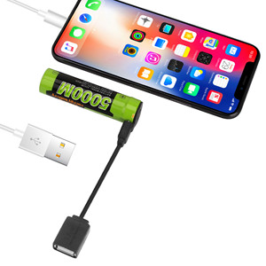 Rechargeable battery 5000 M Mini <span class=keywords><strong>3</strong></span>,7 V 18650 3500 MAH power bank USB Port light external packet Battery LED Battery charger - Product Image 1