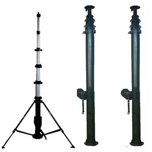 directive antenna 15m 18m hand lifting manual telescopic mast for ground