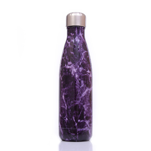 Hete Verkoop Nieuwe Stijl Dubbele Wand Vacuümfles Geïsoleerd Roestvrij Staal Kolf Cola Vorm Sport Waterfles Met Aangepaste Logo