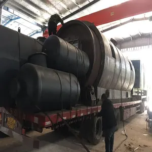 Semi-continuous Henan Shangqiu waste plastic to oil plant used plastic pyrolysis plant with CE SGS capacity customized